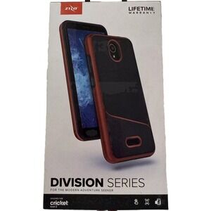 Zilo‎ Division Series Cricket Icon 2 Black & Red Phone Case, Shock Absorbing